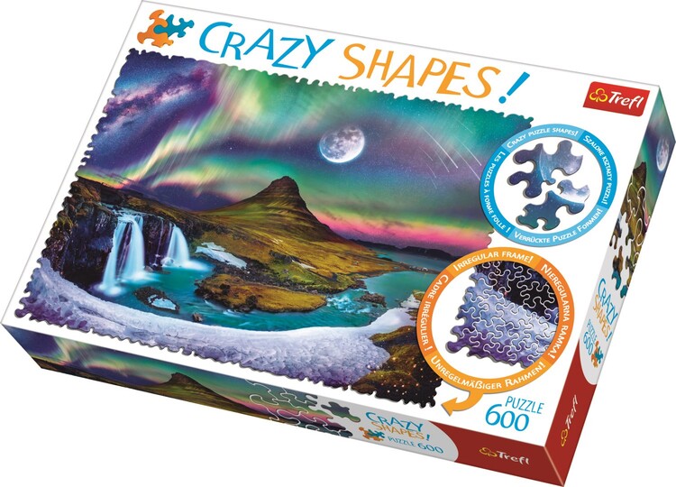 Puzzle Crazy Shapes - Aurora over Iceland