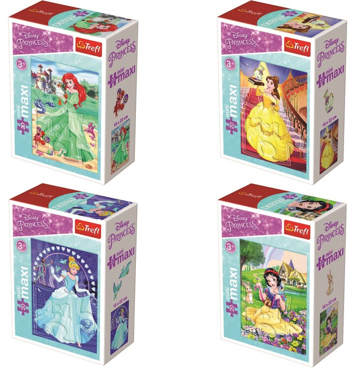 Puzzle Disney Princess 4in1