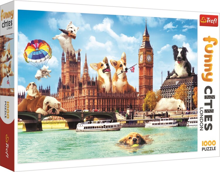 Παζλ Crazy City - Dogs in London
