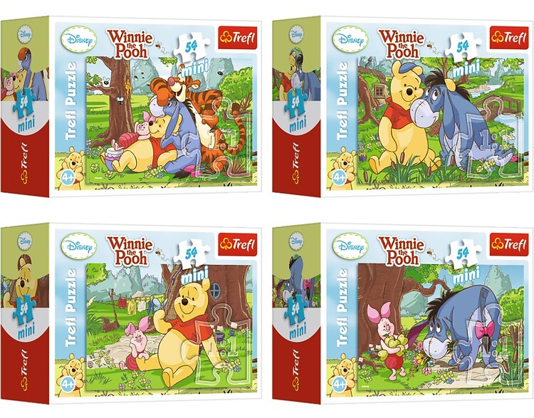 Puzzle Winnie the Pooh 4in1