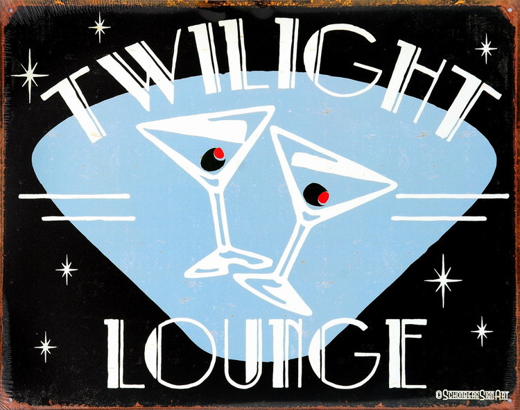 Metallikyltti TWILIGHT LOUNGE
