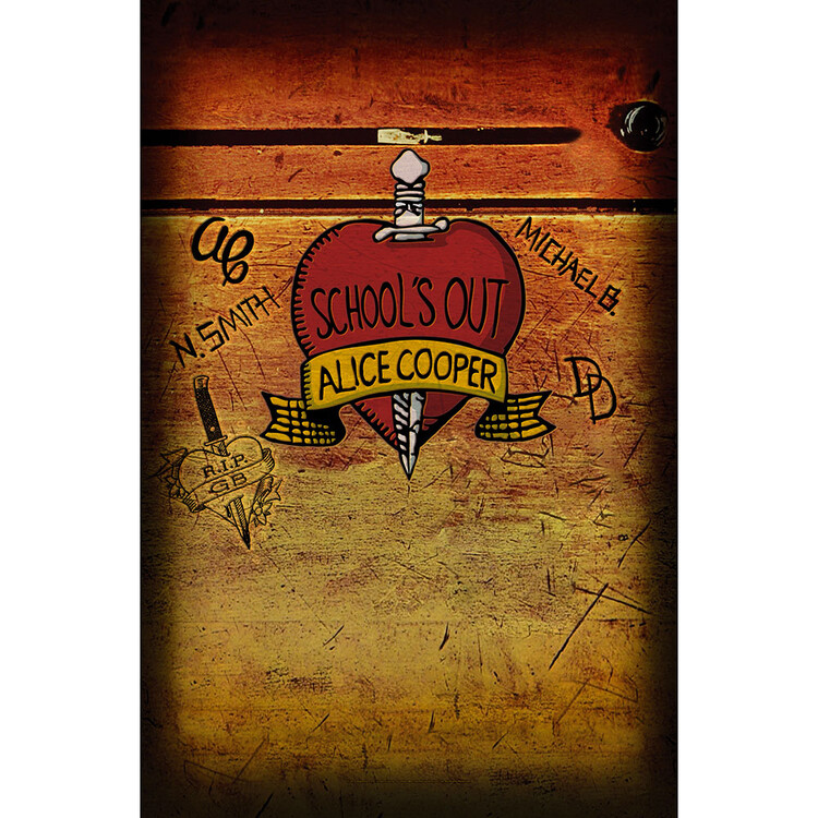 Textile poster Alice Cooper - Schools Out