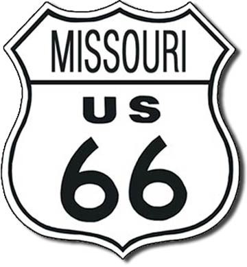 Μεταλλική πινακίδα ROUTE 66 - missouri