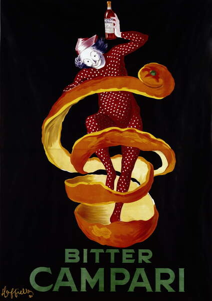 Плакат Poster for the aperitif Bitter Campari.