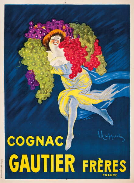 Принти на полотні An advertising poster for Gautier Freres cognac