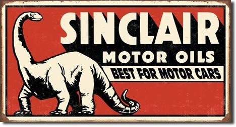 Metallikyltti SINCLAIR DINOSAUR