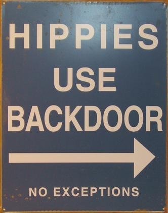 Metallikyltti HIPPIES