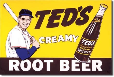 Metallikyltti TEDS CREAMY - root beer