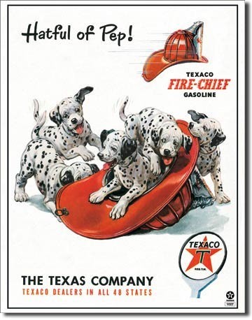 Μεταλλική πινακίδα TEXACO - hatful of pep