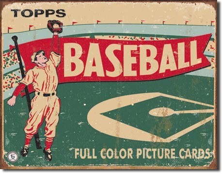 Metallikyltti TOPPS - 1954 baseball