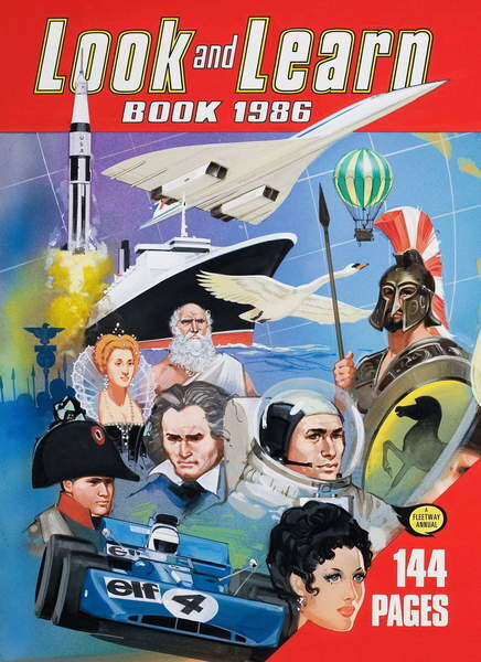 Плакат Cover of the Look and Learn Book 1986