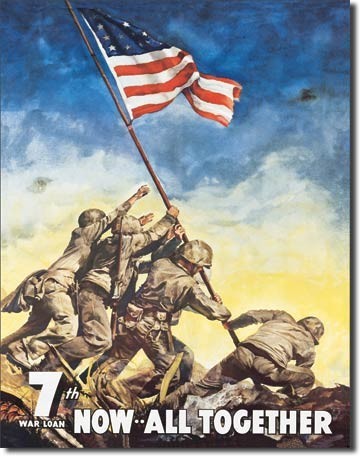Μεταλλική πινακίδα WAR BONDS - iwojima