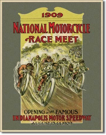 Μεταλλική πινακίδα INDY 500 - motorcycle race
