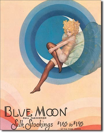 Μεταλλική πινακίδα BLUE MOON STOCKINGS