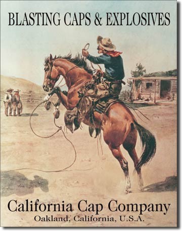 Μεταλλική πινακίδα CALIFORNIA CAP