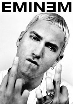 Poster Eminem - b&w