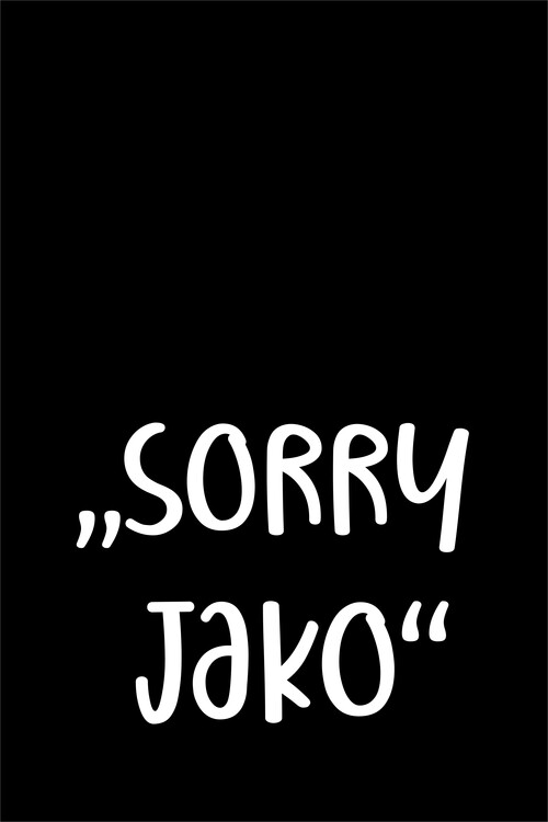 Плакат Sorry jako