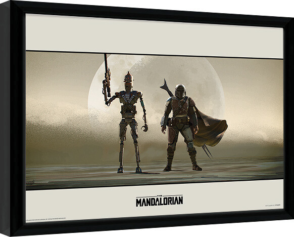 Kehystetty juliste Star Wars: The Mandalorian - Duo