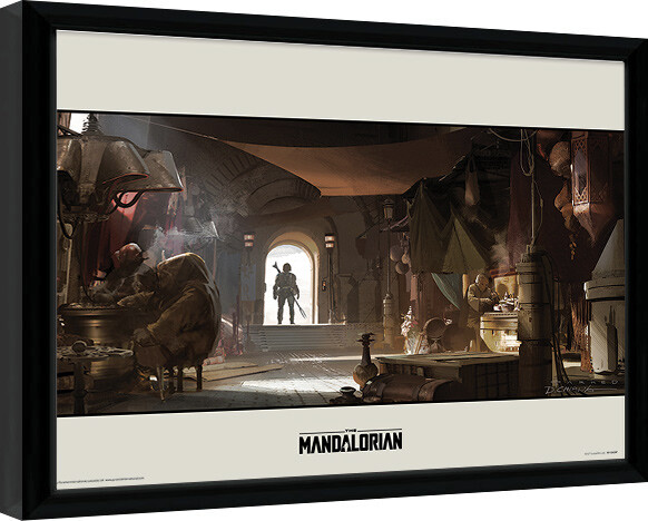 Κορνιζαρισμένη αφίσα Star Wars: The Mandalorian - Entrance