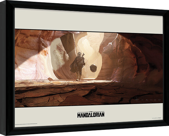 Framed Poster Star Wars: The Mandalorian - Journey