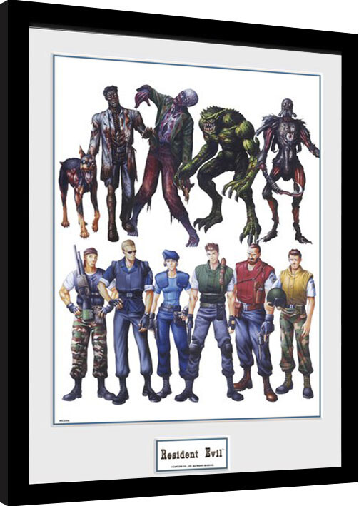 Uokvirjen plakat Resident Evil - Concept Art