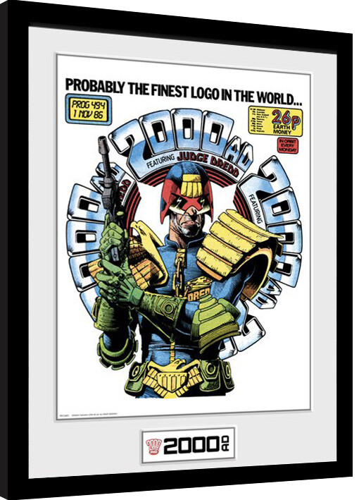 Uokvireni poster 2000 AD - Judge Dredd