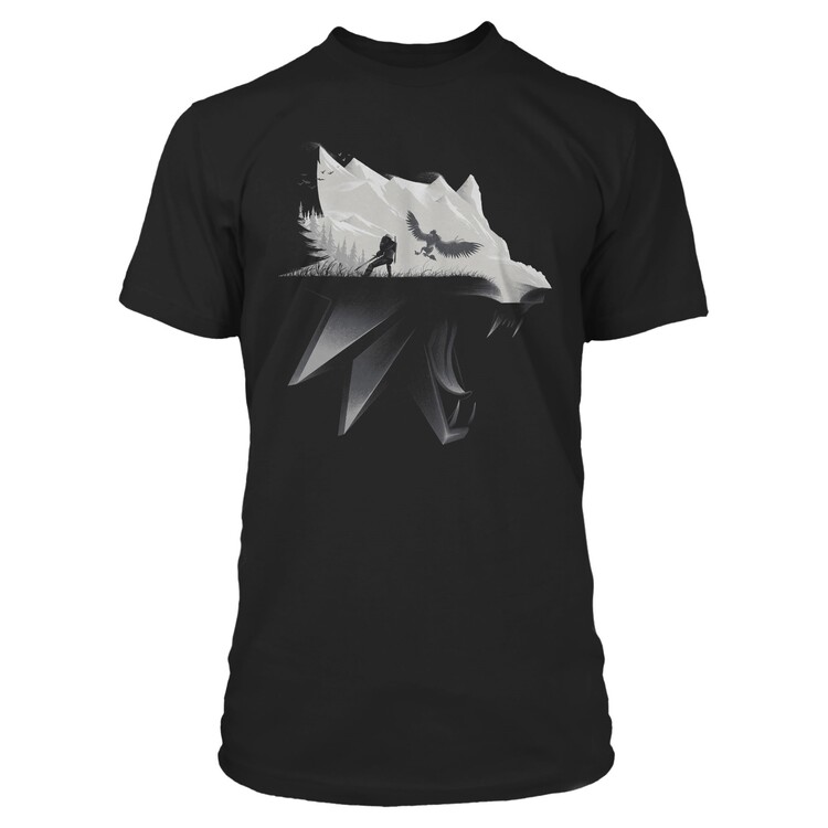 Μπλουζάκι The Witcher 3: Wild Hunt - Wolf Silhouette