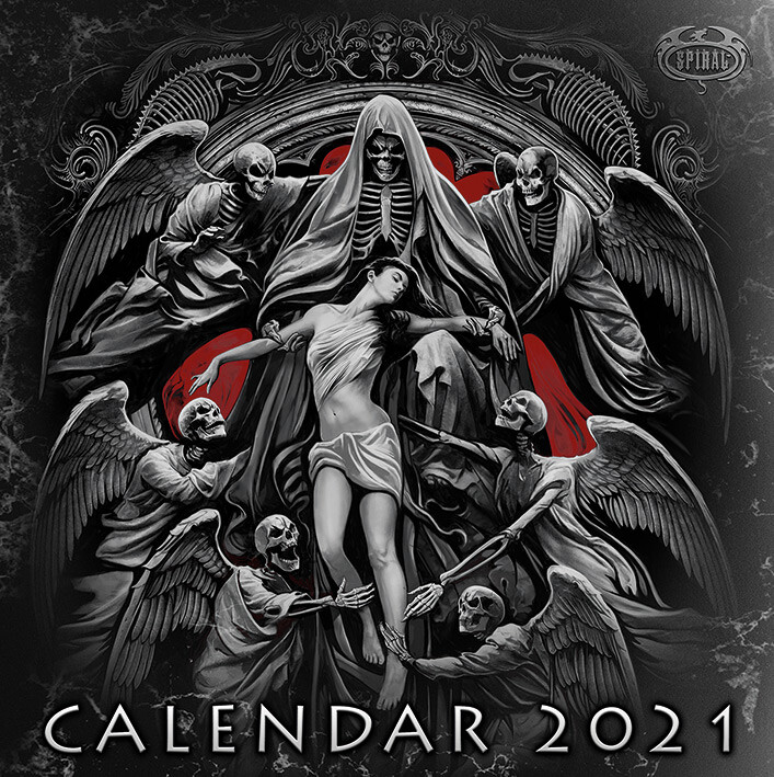 Kalenteri 2027 Spiral - Gothic