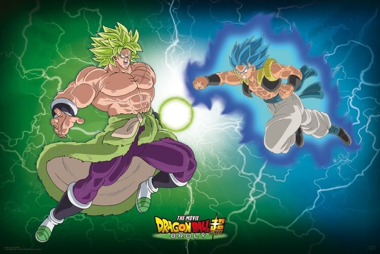 Плакат Dragon Ball - Broly VS Gogeta