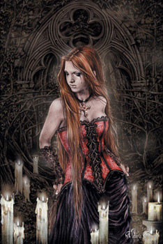 Poster Victoria Frances - red basque