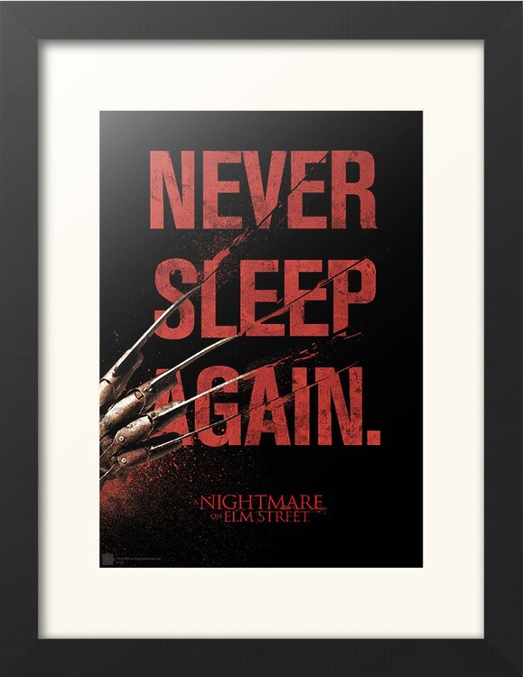 Κορνιζαρισμένη αφίσα Nightmare On Elm Street - Never Sleep Again