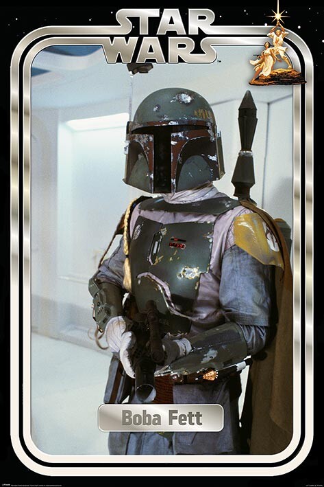 Плакат Star Wars - Boba Fett Retro Packaging