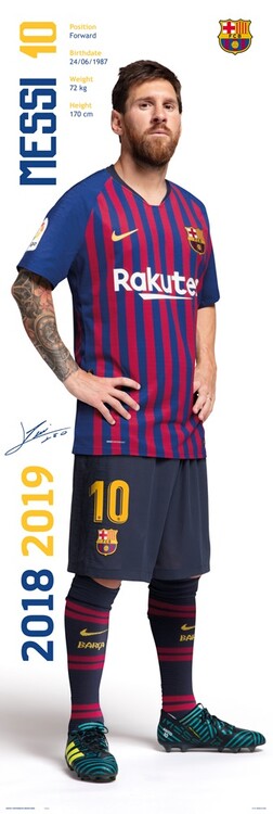Плакат FC Barcelona - Messi 2018/2019