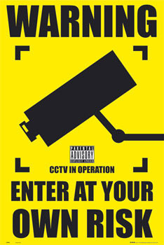 Poster CCTV - warning