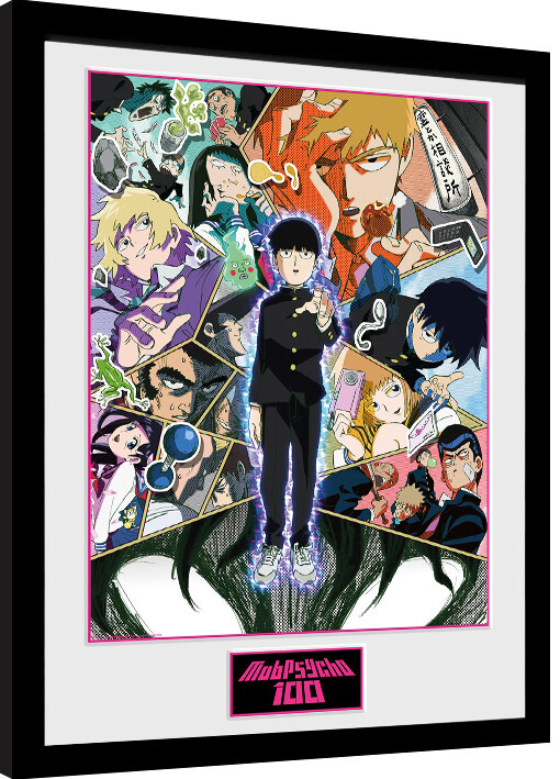 Poster emoldurado Mob Psycho 100 - Collage