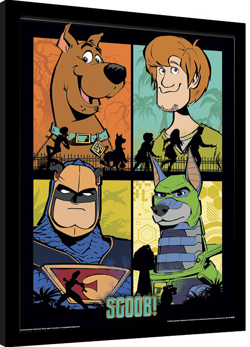 Kehystetty juliste Scoob! - The Heroes