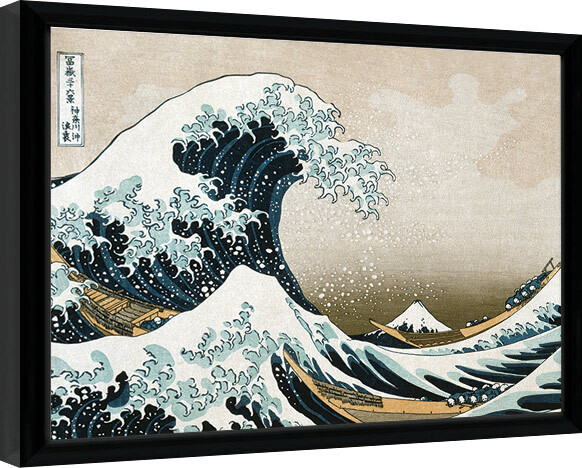 Poster emoldurado Kanagawa - Great Wave