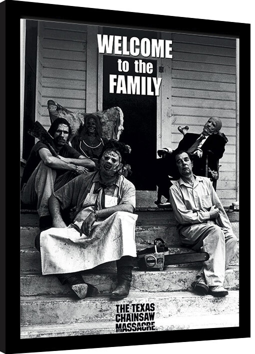 Κορνιζαρισμένη αφίσα Texas Chainsaw Massacre - Welcome to the Family