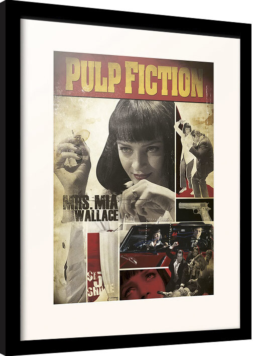 Uokvireni poster Pulp Fiction - Mia