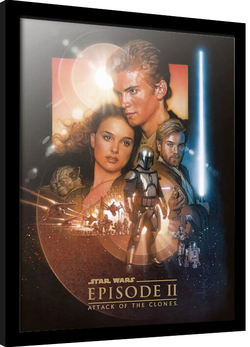 Κορνιζαρισμένη αφίσα Star Wars: Epizode II - Attack Of The Clones