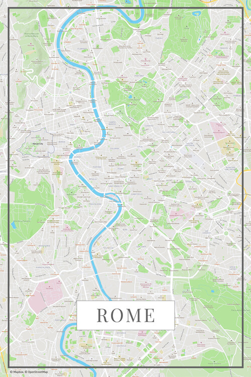 Плакат Rome color