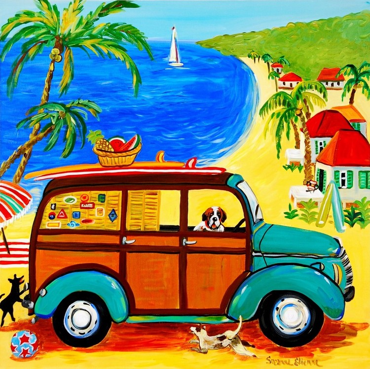 Woody at the Beach Картина