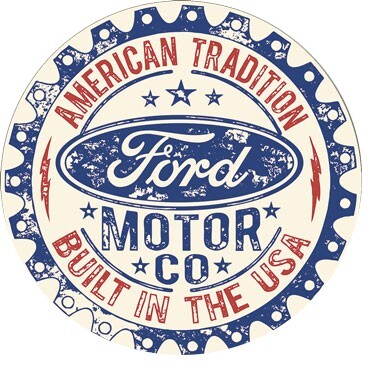Μεταλλική πινακίδα Ford - Built in USA