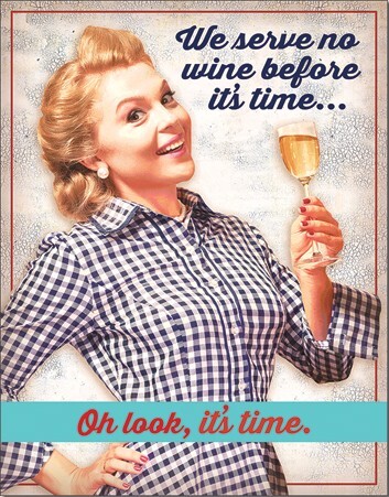 Metallikyltti Serve No Wine