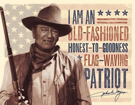 Μεταλλική πινακίδα John Wayne - Patriot