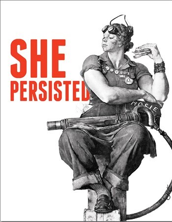 Mеталеві знак Rosie - She Persisted
