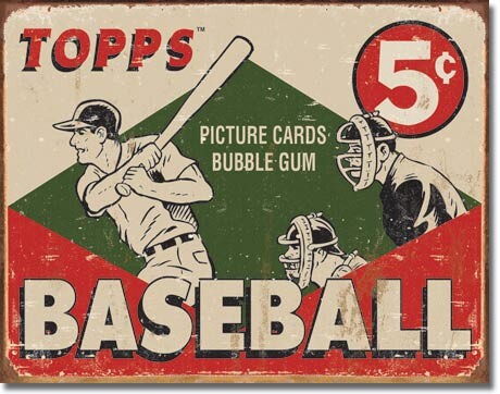 Metallikyltti TOPPS - 1955 Baseball Box