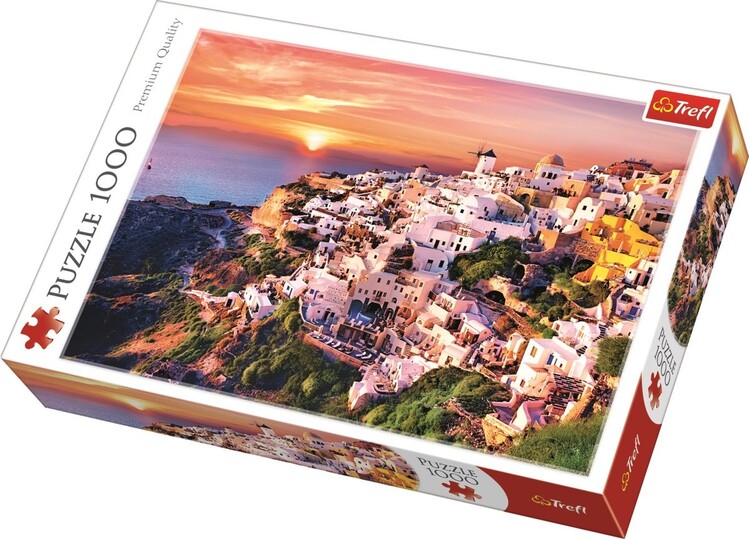 Παζλ Sunset over Santorini