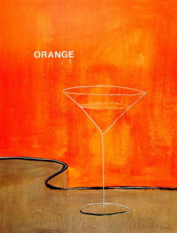 Art Print Orange Martini