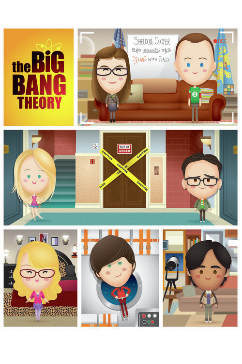 Autocolante A Teoria do Big Bang- Illustration